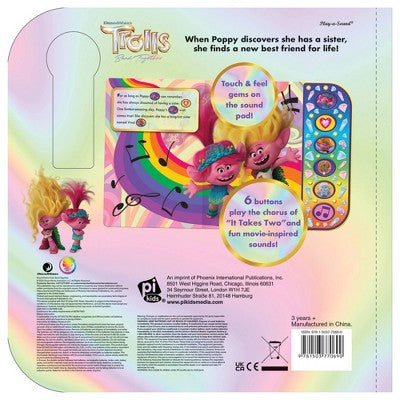 DreamWorks Trolls Band Together: It Takes Two! Sound Book - by Pi Kids (Board Book)