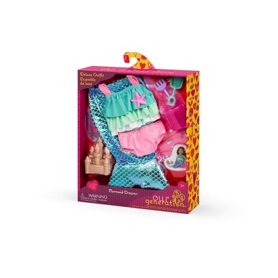 Our Generation Mermaid Dreams Swimsuit Outfit and Beach Accessories for 18" Dolls