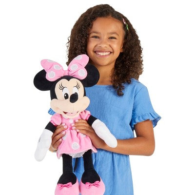 Disney Signature Collection Minnie Plush: Polyester Stuffed Mouse Doll, 19" Character Toy