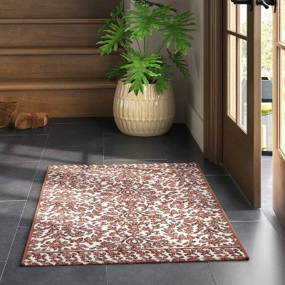 24"x36" Vines Scatter Accent Rug Brown - Threshold (LOCAL PICKUP ONLY)