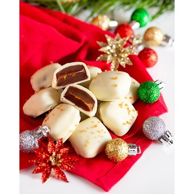 Sander's White Chocolate Sugar Cookie Sea Salt Caramel Christmas Candy Chocolate - 7oz