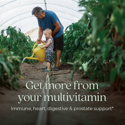 New Chapter Men's Multivitamin 55+,Extra B6 & B12,D3,Astaxanthin,Vitamin C & Zinc,Immune & Heart Health,One Daily Tablets - 30ct