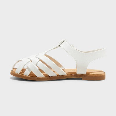 Toddler Girls Ella Fisherman Sandals - Cat & Jack White 6T