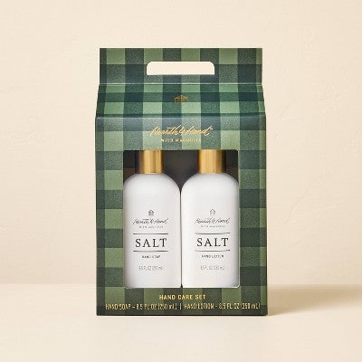 8.5 fl oz Salt Scented Hand Soap and Lotion Personal Care Gift Set 2pc - Hearth & Hand with Magnolia