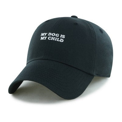 Lifestyle Adult My Dog is My Child Cotton Baseball Hats - Black