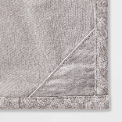 70"x71" Waterproof Recycled Fabric Heavy Weight Shower Liner Gray - Threshold