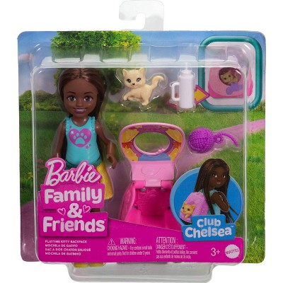 Barbie Family and Friends Chelsea Playtime Kitty Backpack 6" Doll + Accessories