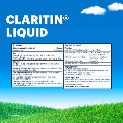 Claritin Cooling Loratadine Honey Flavored Liquid for Adults - 8oz: Allergy And Sinus Treatment, Liquid Form