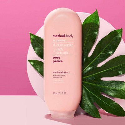 Method Pure Peace Body Lotion Sea Salt, Peony & Rose - 13.5 fl oz