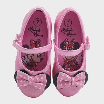 Toddler Girls' Disney Minnie Mouse Ballet Flats - Pink 12T