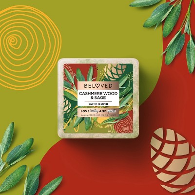 Beloved Cashmere Wood and Sage Bath Bomb - 4oz