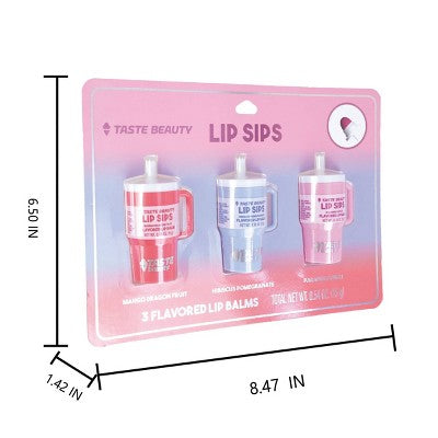 Taste Beauty Lip Balm Tumblers - 3pk