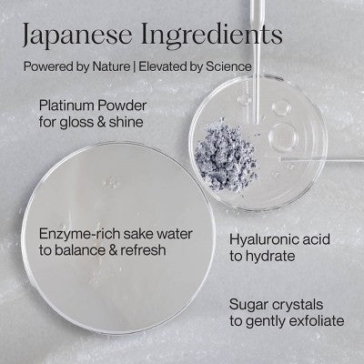 NATURELAB. TOKYO Mainichi Scalp Scrub + Clarifying Shampoo - Buildup Removal + Oil Control, Scalp Detox, Sugar-to-Foam, 8.1 oz