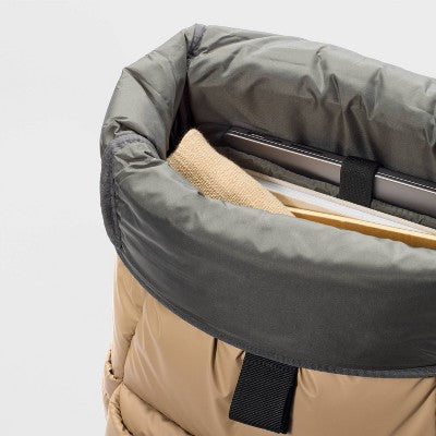 Puffer 16" Backpack Tan - Open Story?