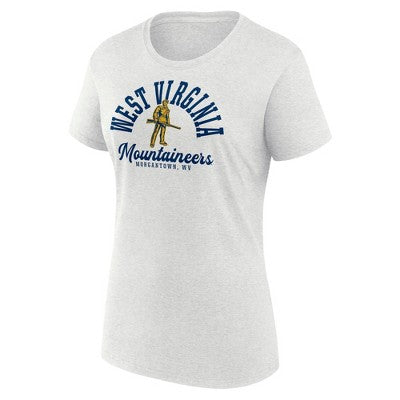 NCAA West Virginia Mountaineers Men's Oatmeal Heather Crew T-Shirt - L