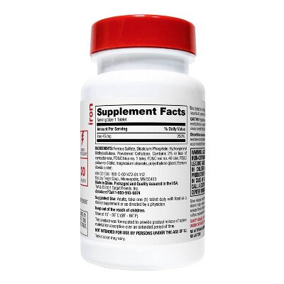 Iron Slow Release Dietary Supplement Tablets - 30ct - up&up