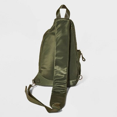 Flap Sling Crossbody Bag - Wild Fable Green