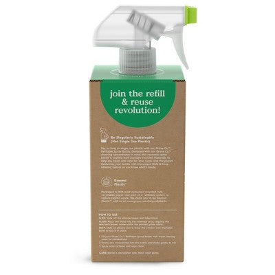Grove Co. Reusable Cleaning Glass Spray Bottle - Bright Lime