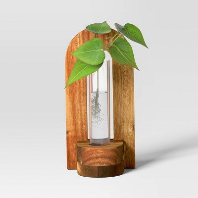 Wooden Arch Propagation Natural Wood 4.17"x3.74"x9.96" - Threshold