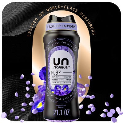 Downy Unstopables Unlimited Scent Booster Beads Laundry Additives - Bergamot Orris Vetier - 21.1oz: Bleach-Free, High Efficiency Plastic Bottle