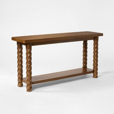 60'' Console Table with Braided Legs - Threshold designed with Studio McGee (LOCAL PICKUP ONLY)