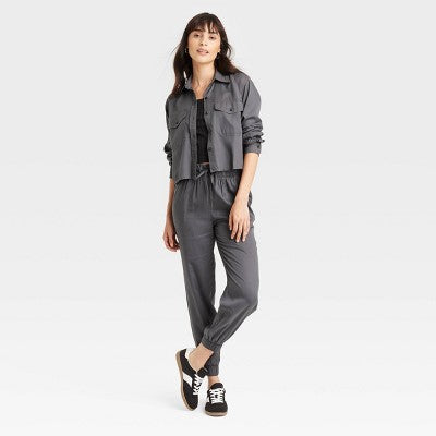 Women's High-Rise Joggers Gray XS