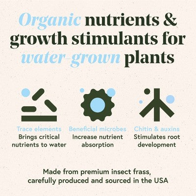 WE THE WILD Propagation Kit Organic Hydro Pellet Plant Food & Premium Glassware Vessel