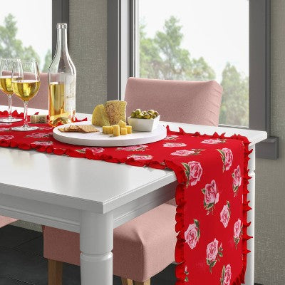 72"x14" Roses Table Runner - Threshold