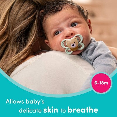 NUK Perfect Match Air Pacifiers 6-18m - 2pk: BPA-Free, Silicone, Pacifier Accessories