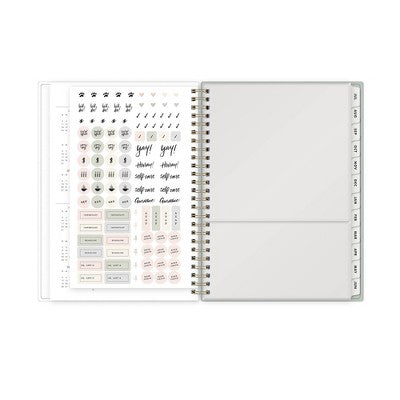 The Everygirl 5.875"x8.625" 2026-2027 Blue Sky Weekly/Monthly Planner Notes Fable Vines Frosted