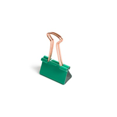 U Brands 15ct DIY Binder Clips with Labels - Soft Brights
