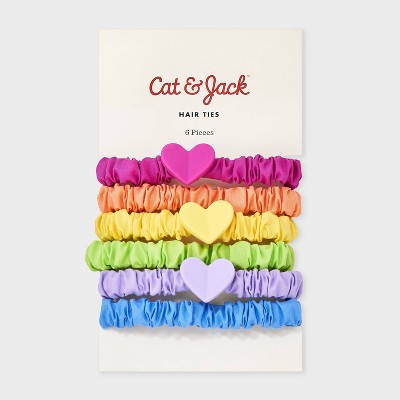 Mini Elastic Scrunchies with Hearts - 6pc - Cat & Jack