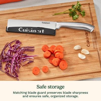 Cuisinart Classic Stainless Steel 7" Nakiri/Vegetable Cleaver Knife with Blade Guard