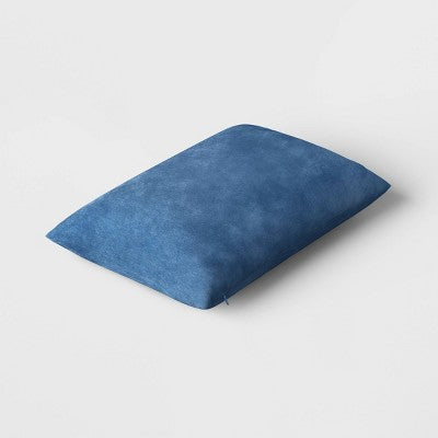 Oversize Lumbar Washed Cotton Velvet Throw Pillow - Threshold: Indoor Decorative Cushion, Removable Cover, Hidden Zipper