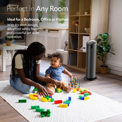 Lasko CT22495 22" Ceramic Tower Heater with Remote Control