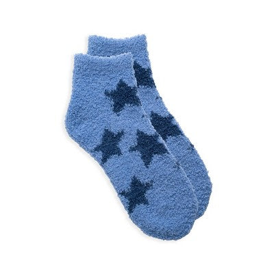 2pk Softie Socks Blue Stars - Bullseye's Playground