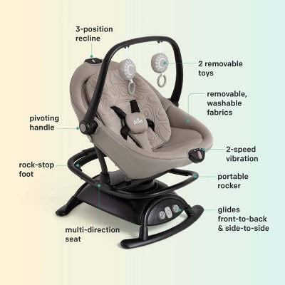 Joie Cinnamon 2-in-1 Glider and Rocker - Hazelnut (LOCAL PICKUP ONLY)