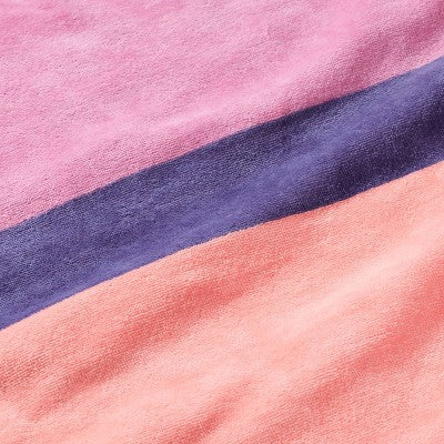 XL 'WOW' Reversible Beach Towel Peach/Pink/Purple - Sun Squad