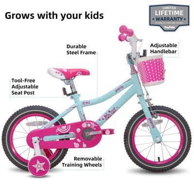 JOYSTAR Paris Girls Bike for Kids. 14 inch Pink (LOCAL PICKUP ONLY)