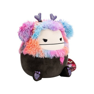 Squishmallows 12" Frumpy Girly Goth Black Bigfoot with Heart Headband Plush