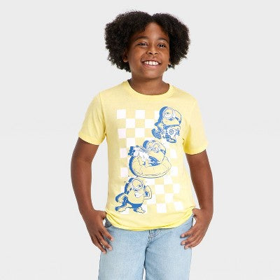 Boys' Minions Short Sleeve Graphic T-Shirt - Yellow M