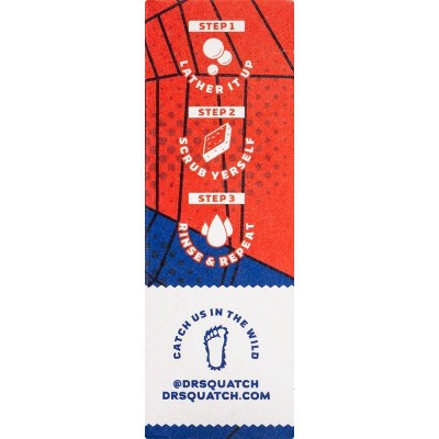 DR. SQUATCH Men's All Natural Bar Soap - Spidey Suds - 5oz