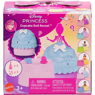 Disney Princess Cupcake Small Doll Reveal with 5 Surprises Including Doll & 2 Accessories