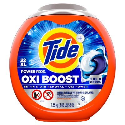 Tide Oxi Boost Power Pods Laundry Detergent - 32ct