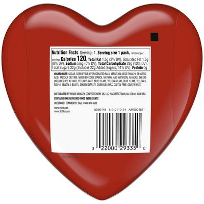 Skittles Valentine's Plastic Heart Candy Gift - 1.07oz