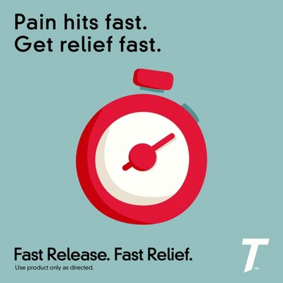 Tylenol Extra Strength Rapid Release Gelcaps - Acetaminophen Go Packs - 2ct/5pk: Whole Body, General Pain Relievers, 500mg Strength, Travel Size