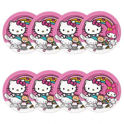 Hello Kitty 9" 8ct Paper Party Dinner Plates