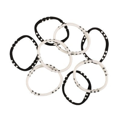 Goody Sport Seemless Elastics Non-Slip Grip - Black/Gray - 8pk