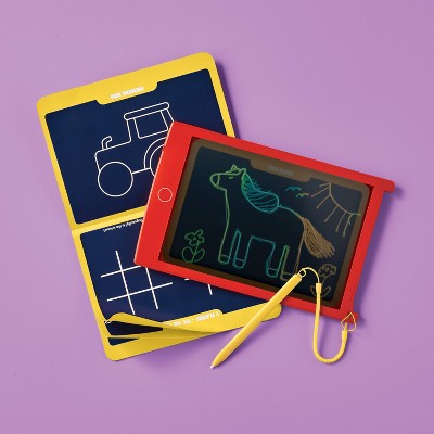 See Through Drawing Pad - Red - Gigglescape: ABS Material, Enhances Fine Motor Skills, Doodle Mats & Boards