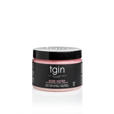 TGIN Rose Water Hydrating Curl Cream - 12 fl oz: Moisturizing, Textured Hair, Curl Enhancer Cream